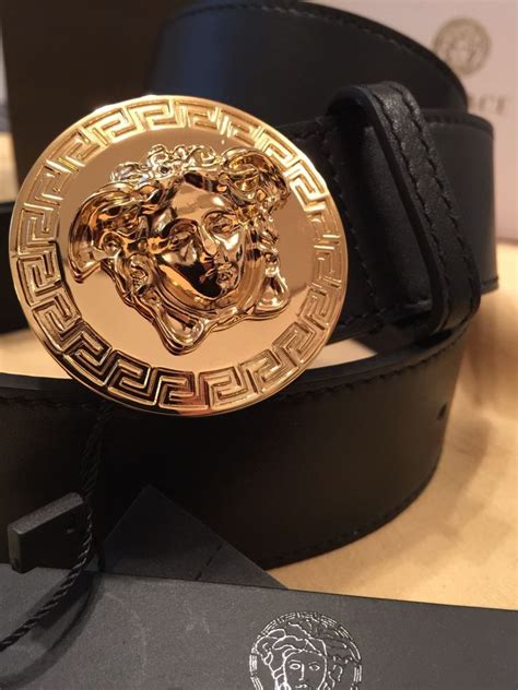 black versace belt gold buckle|belt versace original.